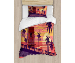 Sunset by the Road Duvet Cover Set