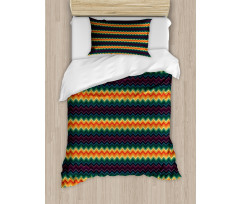 Colorful Zigzag Classic Duvet Cover Set