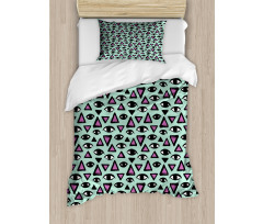 Brush Strokes Occult Style Duvet Cover Set