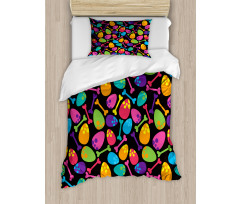 Dinosaur Eggs Bones Duvet Cover Set