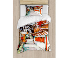 Historical Vintage Europe Duvet Cover Set