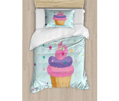 Unicorn Cake Fairy Rainbow Duvet Cover Set