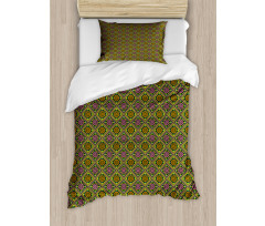 Lively Rhombus-shape Pattern Duvet Cover Set