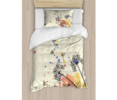 Blowball Seed Color Stain Duvet Cover Set