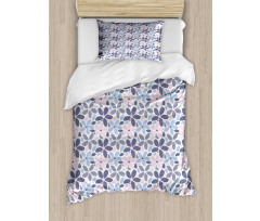 Polygonal Pastel Tone Petals Duvet Cover Set