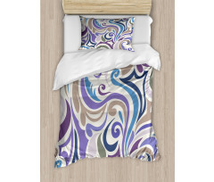 Funky Asymmetrical Shapes Duvet Cover Set