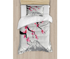 Fujiyama Cherry Blossoms Duvet Cover Set