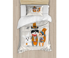 Trick Treat Happy Halloween Duvet Cover Set