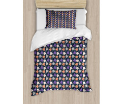Spooky and Funny Dots Duvet Cover Set
