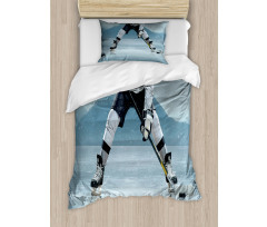 Stick and Puck Mountain Duvet Cover Set