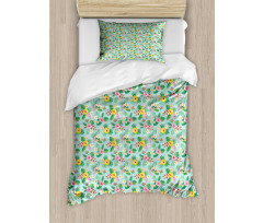 Bird of Paradise Flowers Duvet Cover Set