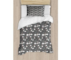 Sleeping Bunnies and Clouds Duvet Cover Set