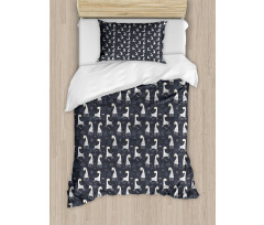 Simple Cartoon Giraffe Duvet Cover Set