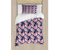 Blooming Flowers Composition Duvet Cover Set