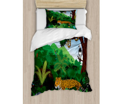 Exotic Birds with Snakes Duvet Cover Set