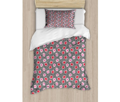 Blossoming Hawaiian Flowers Duvet Cover Set