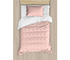 Pattern with Rectangles Duvet Cover Set