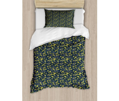 Botanical Petals and Foliage Duvet Cover Set