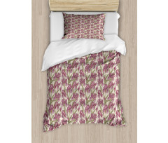 Blossoming Growth Pattern Duvet Cover Set