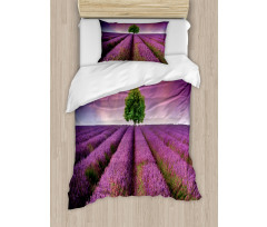 Lavender Fields and Tree Duvet Cover Set