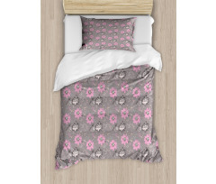 Abstract Blooming Flower Duvet Cover Set