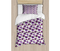 Clematis Blossoms Look Duvet Cover Set