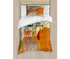 Painting of Room Interior Duvet Cover Set