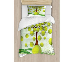 Tennis Balls Pattern Duvet Cover Set