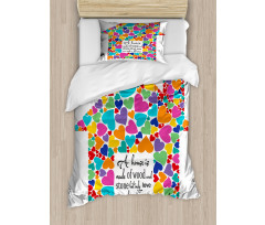 House with Hearts Home Love Duvet Cover Set