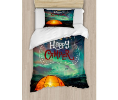 Aurora Borealis Tent Duvet Cover Set