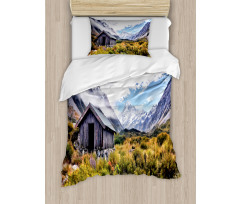 European Mountains Spring Duvet Cover Set