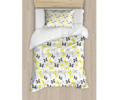 Butterflies Grunge Wings Duvet Cover Set