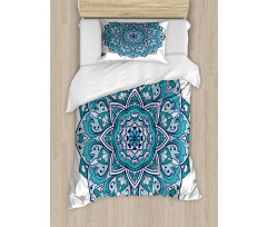 Curly Eastern Flower Duvet Cover Set