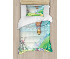 Candy Houses and Lollipop Duvet Cover Set