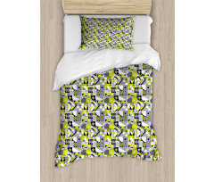 Contemporary Mosaic Duvet Cover Set