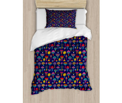 Sixties Inspired Retro Colors Duvet Cover Set