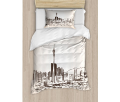 Nevada State Hand Drawn Duvet Cover Set