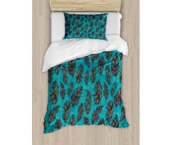 Damask Stencil Duvet Cover Set