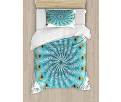 Peafowl Feathers Duvet Cover Set