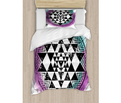 Triangle Watercolors Duvet Cover Set