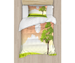 Summer Season Country Scene Duvet Cover Set