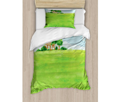 European Pastoral View Design Duvet Cover Set