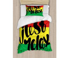 Rastafarian Design Message Duvet Cover Set