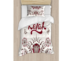 Mehndi Ornamental Design Duvet Cover Set