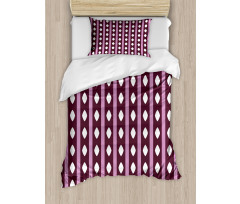 Stripes and Diamond Shape Duvet Cover Set