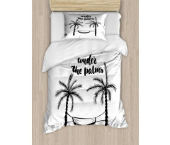 Find Me Under Palms Duvet Cover Set