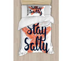 Stay Salty Starfish Duvet Cover Set