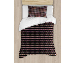 Boho Argyle Scribbled Retro Duvet Cover Set