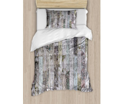 Pastel Oak Timber Boards Duvet Cover Set