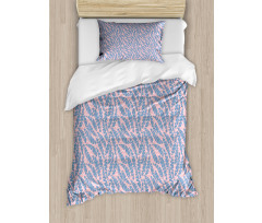 Angled Wavy Lines Background Duvet Cover Set